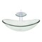 Novatto CHIARO Glass Vessel Bathroom Sink Set, Chrome/Clear Glass NSFC-324C001CH - alternate 1